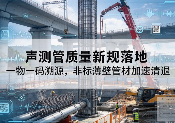 井陉声测管质量新规落地，一物一码溯源，非标薄壁管材加速清退